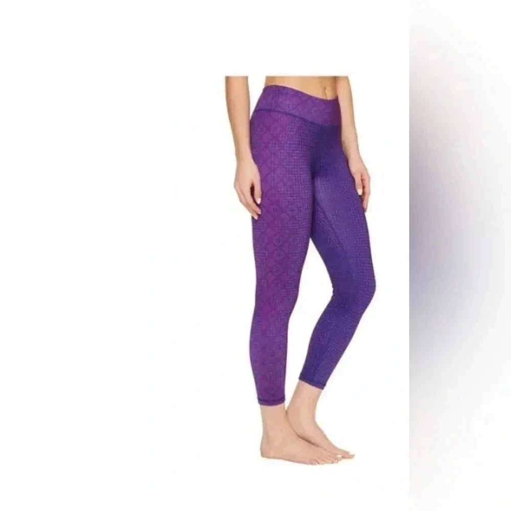Prana Roxanne Printed Leggings Grapevine Bali Size XL Active Sport Running Pants